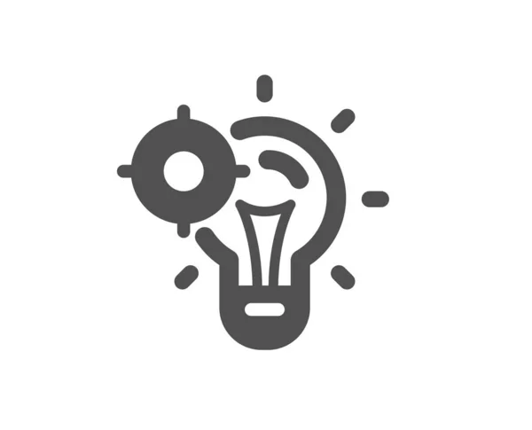 Icono de idea Seo. Signo de segmentación web. Gestión del tráfico. Vector — Vector de stock