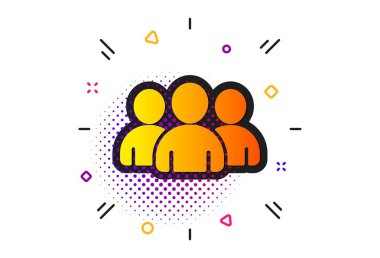 Grup simgesi. Kullanıcılar veya Teamwork işareti. Vektör