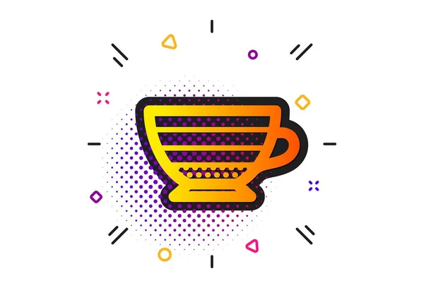 Icono del café capuchino. Signo de bebida caliente. Vector — Vector de stock