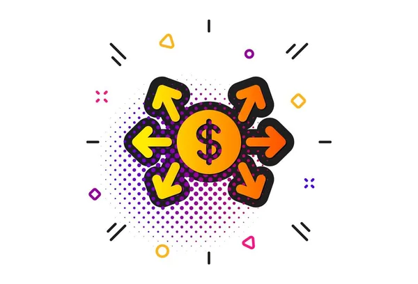 Icono de cambio de dólar. Signo de pago. Vector — Archivo Imágenes Vectoriales