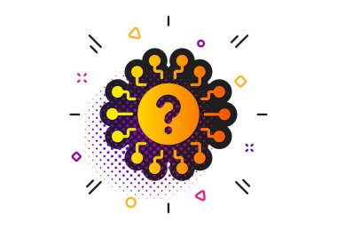 Soru işareti simgesi. Quiz sohbet kabarcık işareti. Vektör