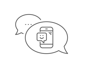 Smile telefon hattı simgesi. Pozitif geri bildirim derecelendirme işareti. Vektör