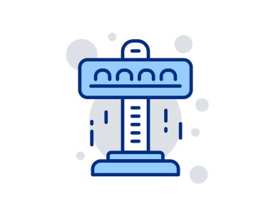 Dönenler satır simgesi. Eğlence cazibe parkı işareti. Vektör