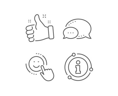 Gülümseme çizgisi simgesi. Pozitif geri bildirim derecelendirme işareti. Vektör