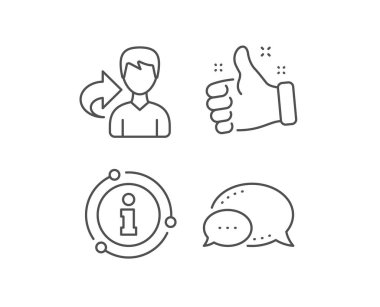 Paylaşım satırı simgesi bakın. Kullanıcı ya da işadamı kişi işareti. Vektör