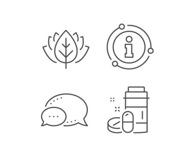 Tıbbi ilaçlar şişe hattı simgesi. İlaç hapları işareti. Eczane ilaçları. Vektör