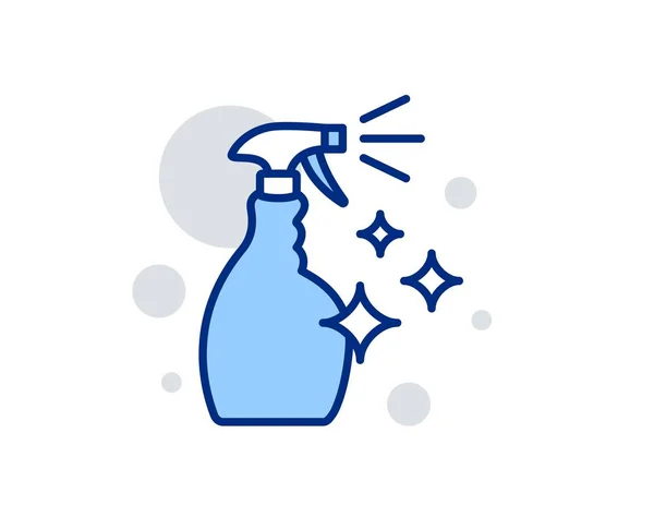 Reiniging spray line icoon. Vloeistof wassen. Vector — Stockvector