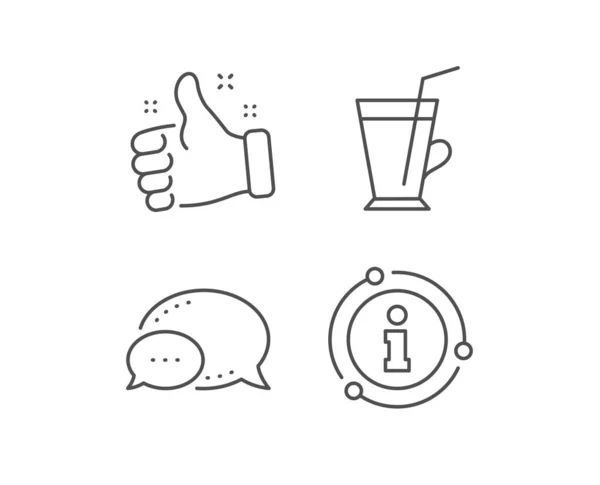 Kaffe kop linje ikon. Varmt latte skilt. Te drikke krus. Vektor – Stock-vektor