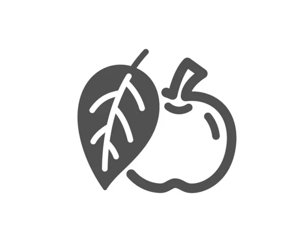 Icono de Apple. Signo de fruta fresca. Vector — Vector de stock