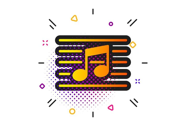 Icono de nota musical. Signo musical. Vector — Vector de stock