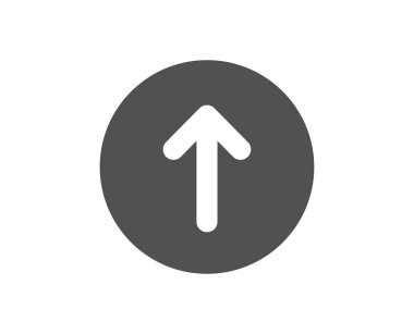 Düğme simgesini yukarı kaydırın. Kaydırma ok işareti. Açılış sayfası kaydırma. Vektör