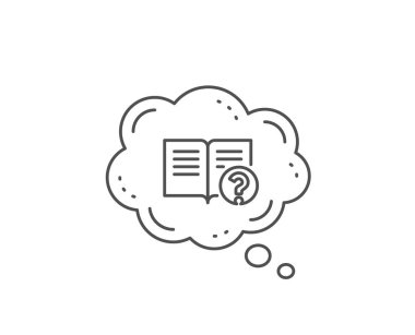 Teknik yardım hattı simgesi. Talimat işareti. Vektör