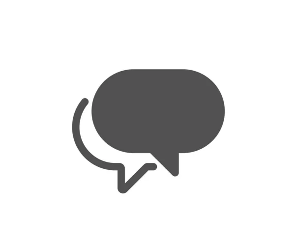 Talk bubble icon. Speech bubble sign. Chat message. Vector — Stock Vector