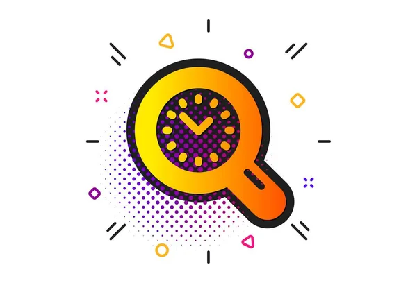 Icono de gestión del tiempo. Señal de reloj. Análisis de trabajo. Vector — Archivo Imágenes Vectoriales