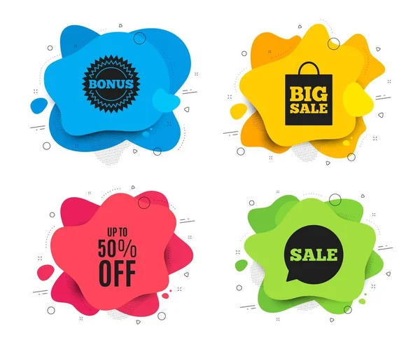 Up to 50% off Sale. Discount offer price sign. Vector — Stock Vector