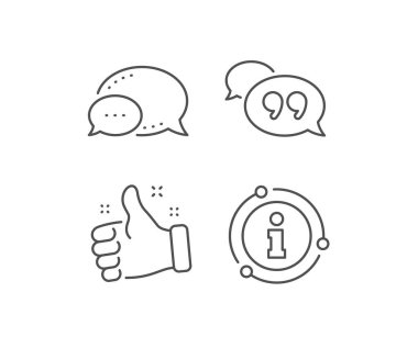 Teklif kabarcık satır simgesi. Sohbet yorum işareti. Konuşma balonu. Vektör