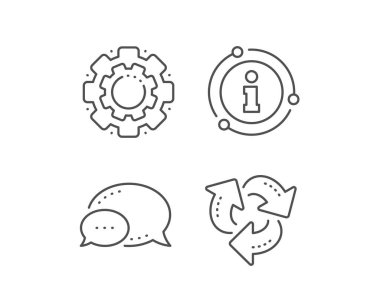 Ok satırı simgesini geri dönüştürün. Atıkların geri dönüşümü. Vektör