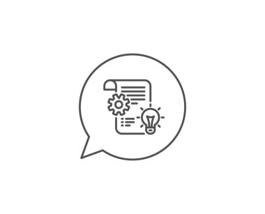 Gizli tekerlek çizgisi simgesi. Mühendislik aleti işareti. Vektör