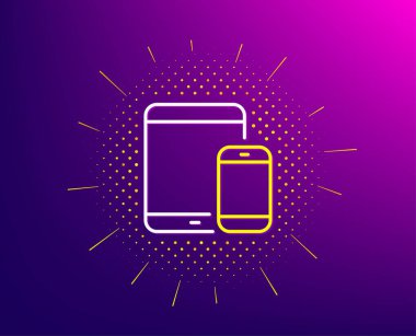 Mobil Cihazlar simgesi. Akıllı Telefon, Tablet Pc. Vektör