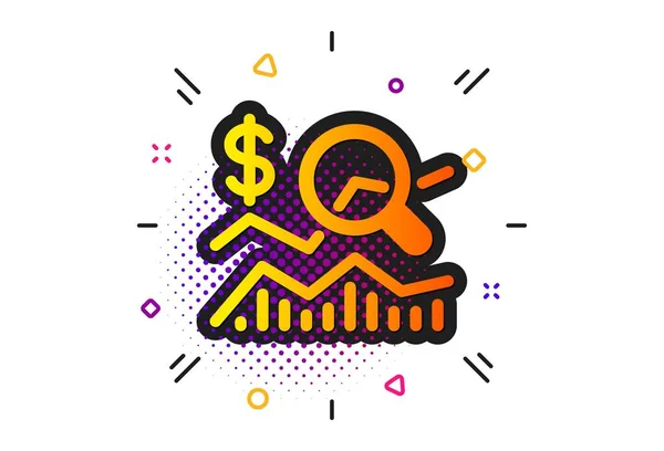 Check investment icon. Business audit sign. Vector — Stock Vector