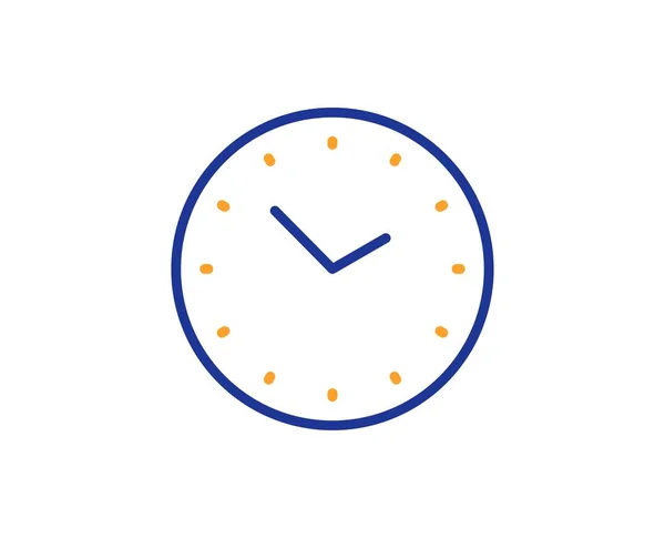 Icono de línea de gestión de tiempo. Señal de reloj. Mira. Vector — Archivo Imágenes Vectoriales