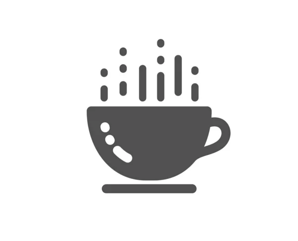 Icono de taza de café. Signo de capuchino caliente. Taza de té. Vector — Vector de stock