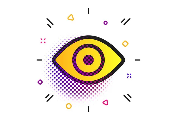 Eye sign icon. Publish content button. Vector — Stock Vector