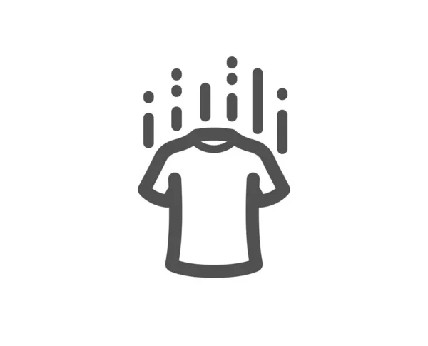 Kuru t-shirt simgesi. Çamaşır gömlek işareti. Giyim temizleyicisi. Vektör — Stok Vektör