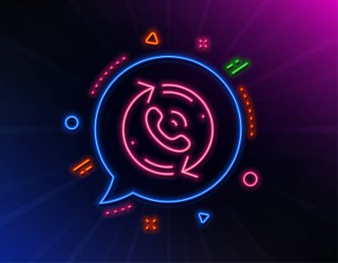 Çağrı merkezi servis hattı simgesi. Destek işaretini geri çağırın. Vektör