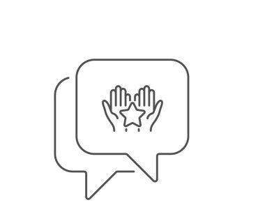 Sıralama satırı simgesi. Elinde yıldız işareti var. En iyi rütbe. Vektör