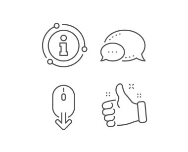 Fare çizgisi simgesini aşağı kaydırın. Kaydırma ekran işareti. Sayfayı kaydırın. Vektör