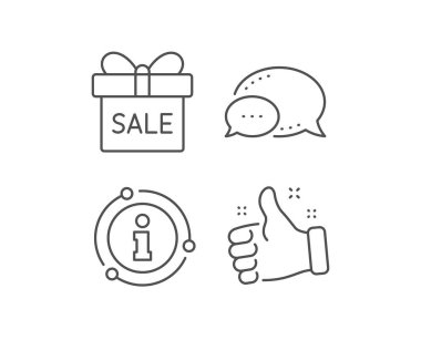 Hediye kutusu satırı simgesi. İşaret mevcut. Vektör