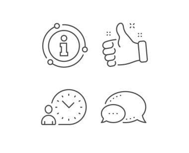 Zaman yönetimi satırı simgesi. Saat işareti. Vektör