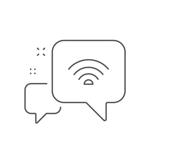 Wifi-Line-Symbol. Wi-Fi Internet-Zeichen. Vektor — Stockvektor