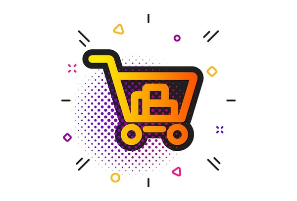 Shopping cart icon. Online buying sign. Vector — Stock Vector