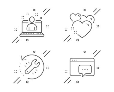 Kurtarma aracı, En iyi yönetici ve Kalp simgeleri ayarlayın. Seo mesaj işareti. Yedek bilgi, En iyi geliştirici, Love. Vektör