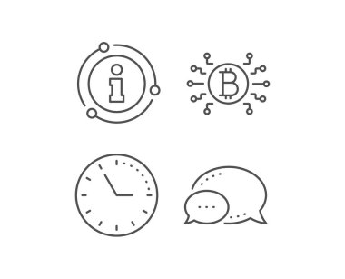 Bitcoin sistem hattı simgesi. Cryptocurrency şeması işareti. Vektör