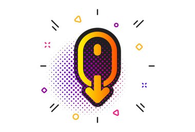 Fare simgesini aşağı kaydırın. Kaydırma ekran işareti. Sayfayı kaydırın. Vektör