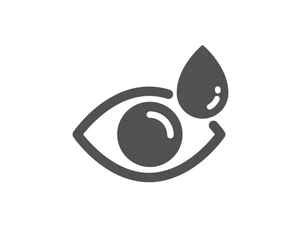 Icono de colirio. Signo de clínica oculista. Optometría de visión. Vector — Vector de stock