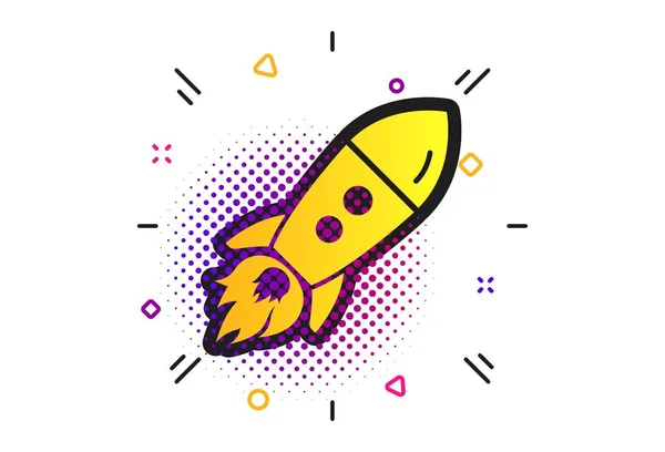 Opstart pictogram. Startup Business Rocket teken. Vector — Stockvector
