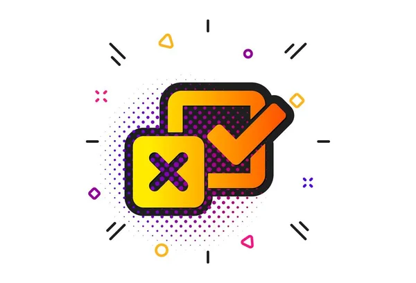 Checkbox icon. Survey choice sign. Vector — Stock Vector