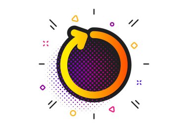 Döngü ok simgesi. Ok başını yenile. Vektör