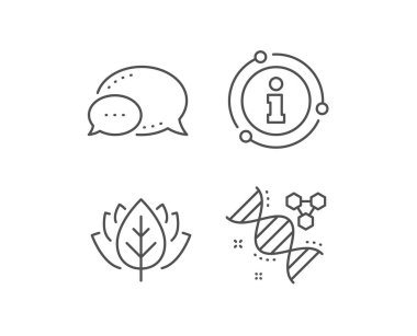 Kimya dna çizgi simgesi. Laboratuvar analiz işareti. Vektör