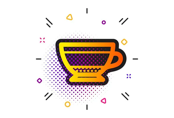 Icono de café Cappuccino seco. Signo de bebida caliente. Vector — Vector de stock