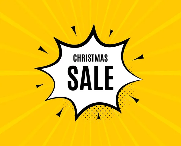 Christmas Sale. Special offer price sign. Vector — Stock Vector