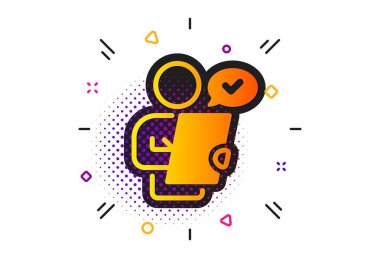 Müşteri anketi simgesi. Sözleşme başvuru işareti. Anlaşma belgesi. Vektör