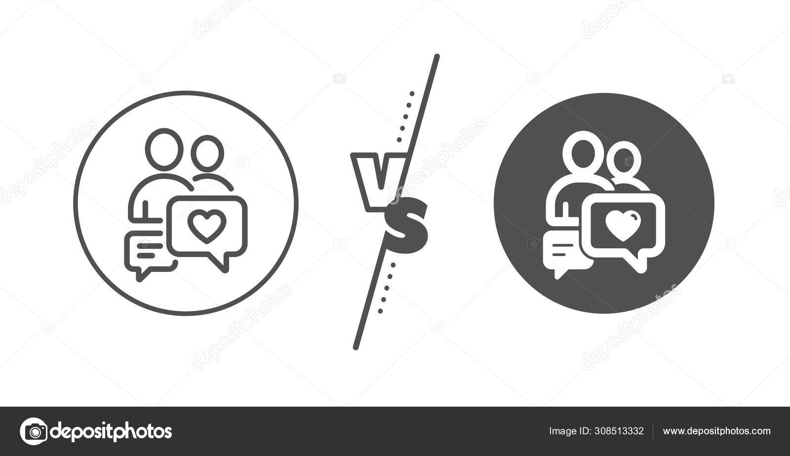 Symbole Chat Amour Par Rapport Concept Icone Ligne Communication Couple Image Vectorielle Blankstock C Symbole Chat Amour Par Rapport Concept Icone Ligne Communication Couple Image Vectorielle Blankstock C