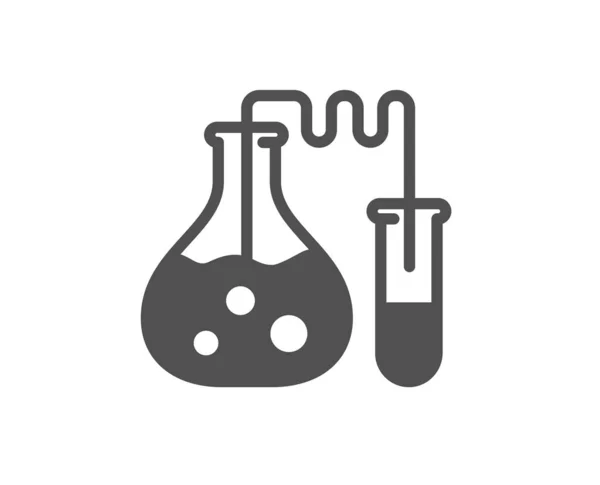 Laboratory Flask Sign Chemistry Lab Icon Analysis Symbol Classic Flat — Stock Vector