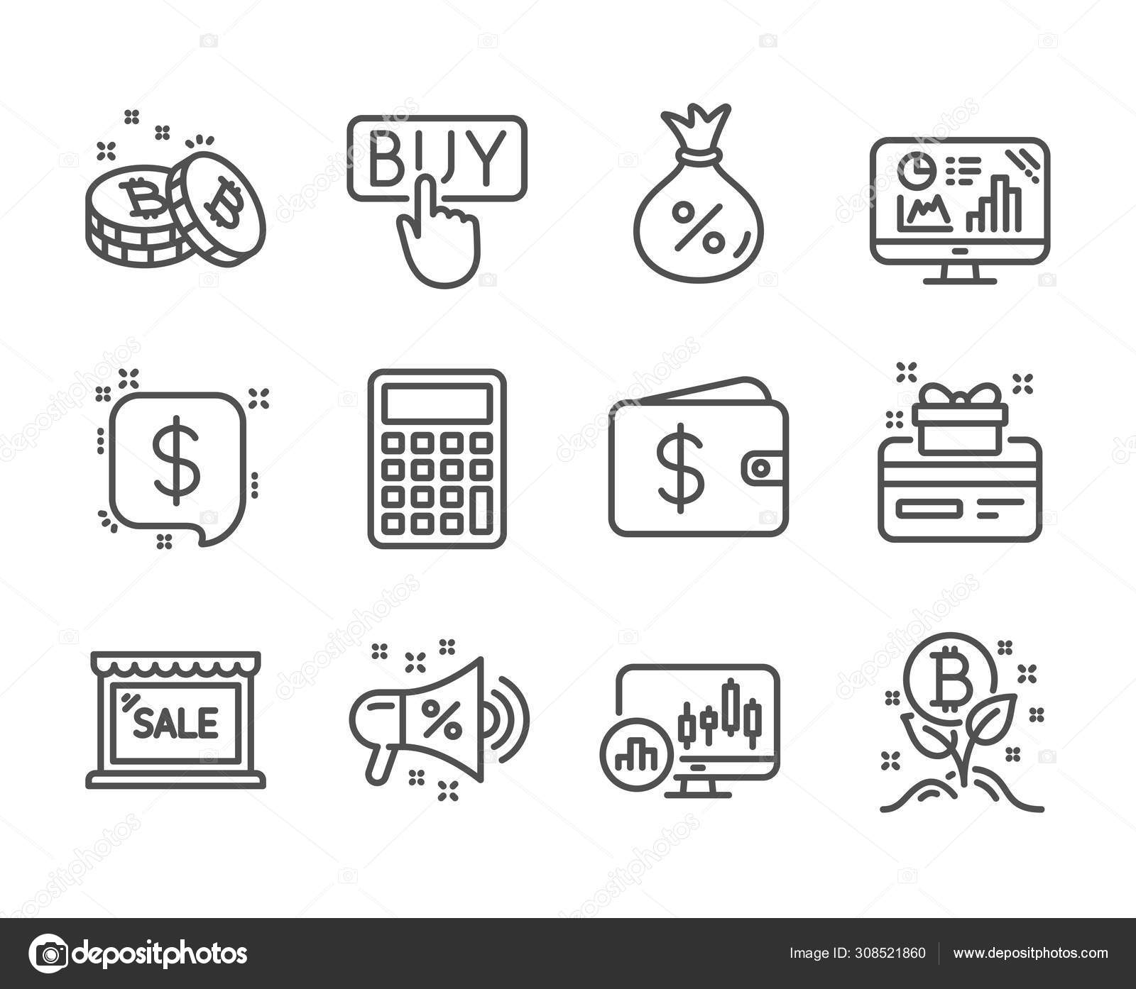 계산기 그래프 로열티 메시지 프로젝트와 아이콘의 스톡 벡터 - ©Blankstock 308521860