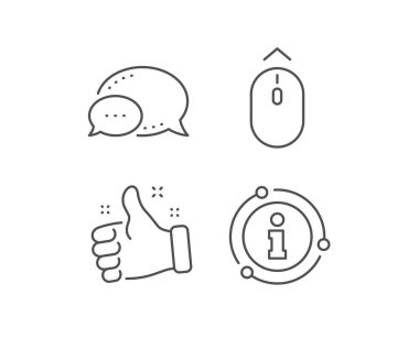 Fare çizgisi simgesini yukarı kaydırın. Sohbet balonu, bilgi işareti öğeleri. Kaydırma ok işareti. Açılış sayfası kaydırma sembolü. Doğrusal yukarı kaydırma simgesini yukarı kaydırın. Bilgi balonu. Vektör